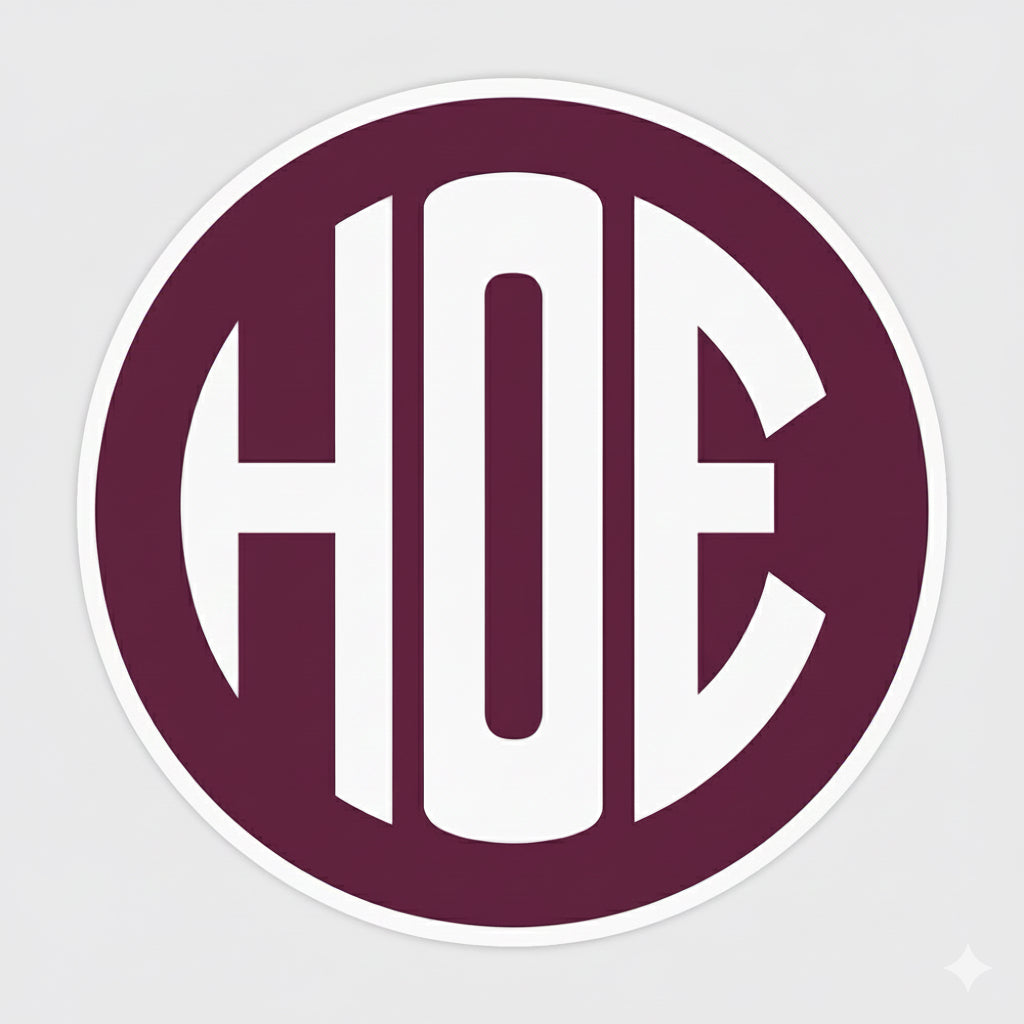 HOE Sticker (Happiness Over Everything)